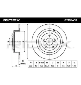 Disque de frein pour SUBARU- 26700AE010, 26700AE030, 26700AE04C, 26700AE060, 26700AE061, 26700AE062