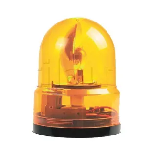 Gyrophare orange à fixer incassable - 12/24 Volts
