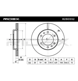 Disque de frein pour TOYOTA- 4351260040, 4351269015, 4351269016, 4351269040, 4351235220, 4351260011, 4351260041 4351260100