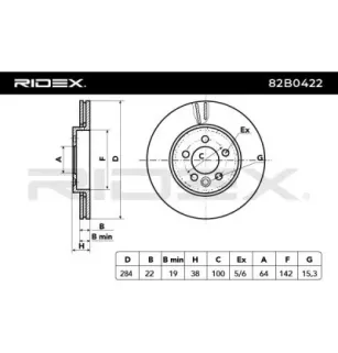 Disque de frein pour MG, ROVER- GBD90844, SDB000881, SDB000880 SDB100940