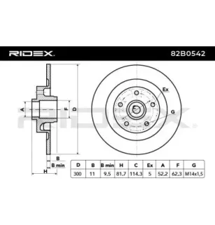 Disque de frein pour RENAULT- 432000015R