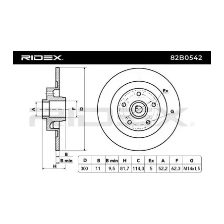 Disque de frein pour RENAULT- 432000015R