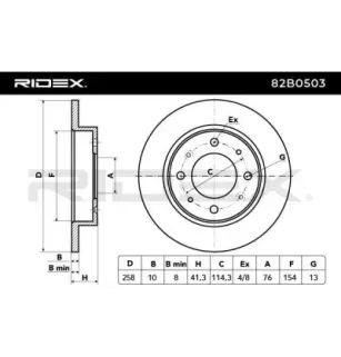 Brake disc for KIA- 584112F100