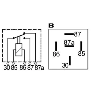 Relais deux contacts 12 volts
