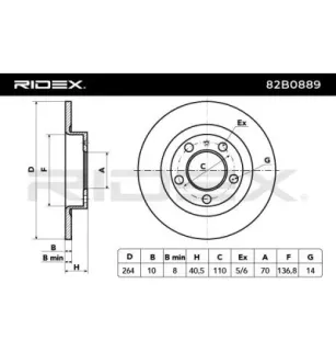 Disque de frein pour GENERAL MOTORS, OPEL VAUXHALL- 93190227