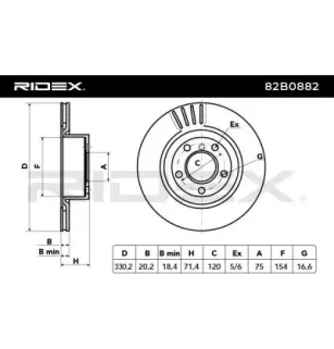 Disque de frein pour BMW- 34206790362, 34206868936, 34206886482, 6790362, 6868936 6886482