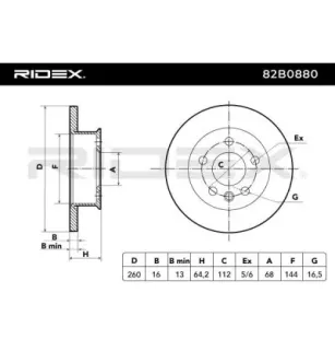 Disque de frein pour AUDI, SKODA, VAG, VW- 701615301 701615301C