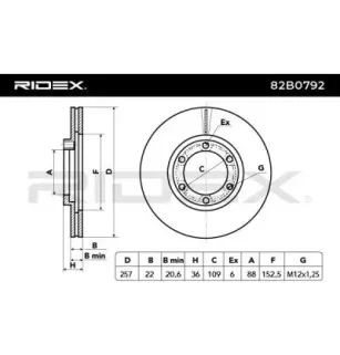 Disque de frein pour ISUZU, OPEL VAUXHALL- 94172376