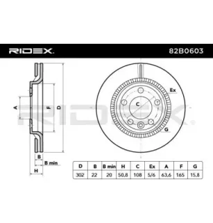 Disque de frein pour VOLVO- 31277357, 31410569 31471033