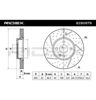 Disque de frein pour MINI- 34116777825, 34116777826, 6777825 6777826