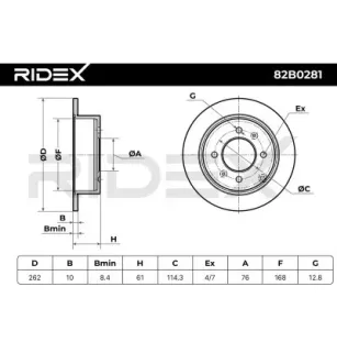 Disque de frein pour HYUNDAI KIA- 584113C000