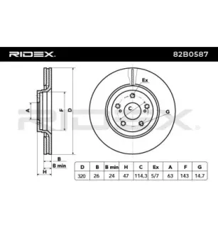 Disque de frein pour TOYOTA- 4351205090