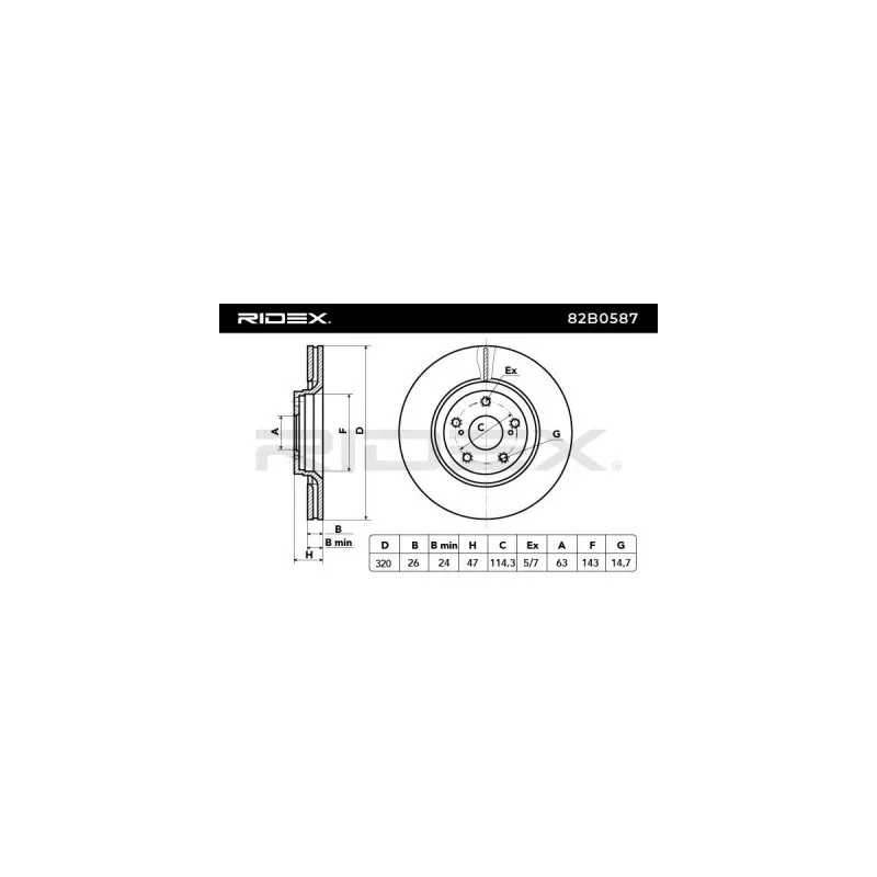 Disque de frein pour TOYOTA- 4351205090