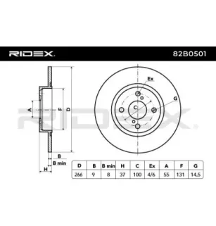 Disque de frein pour TOYOTA- 4243112150, 4243112170 42431YA020