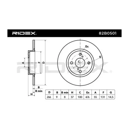 Disque de frein pour TOYOTA- 4243112150, 4243112170 42431YA020