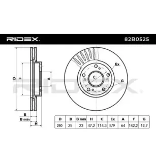 Disque de frein pour HONDA- 45251SEAE00 45251S1AE40