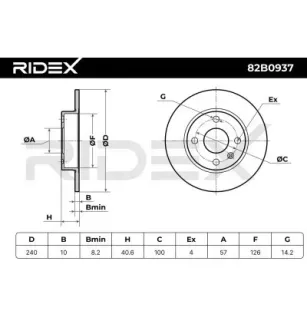 Brake disc for OPEL VAUXHALL- 9196592