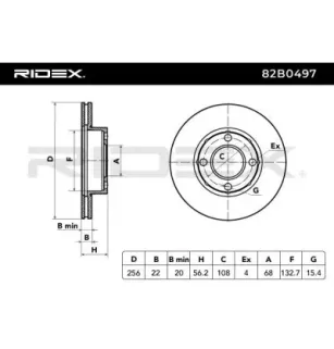 Disque de frein pour AUDI, SEAT, SKODA VW- 895615301A