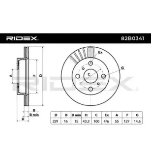 Disco de freio para TOYOTA-4351210160