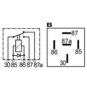 Relais deux contacts 12 volts