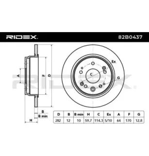 Disque de frein pour HONDA- 42510S7AJ00 42510S7AJ50