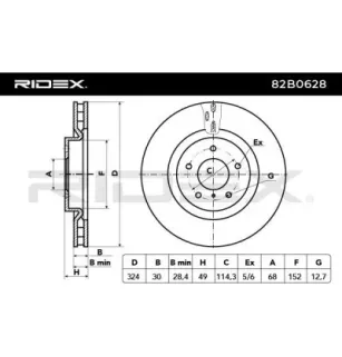 Disco de freno para NISSAN- 40206CD000 40206CD005