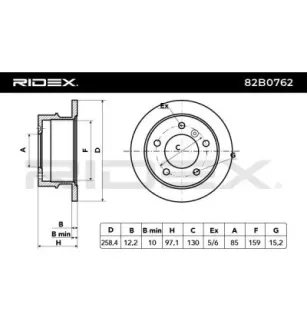 Disco de freno para MERCEDES-BENZ VW- 2D0615601