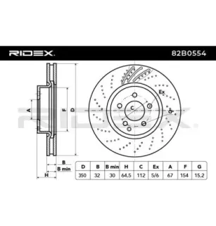 Brake disc for MERCEDES-BENZ- 2214210012, 2214211112, 2214211612, A2214210012, A2214211112, A2214211612