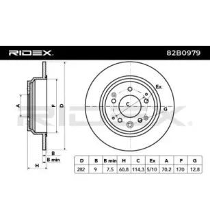 Disque de frein pour ACURA, HONDA- 42510SFE000, 42510SP0000, 42510SX0000 42510SP0000HS