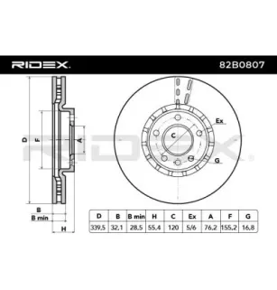 Disco de freio para AUDI, SEAT, SKODA, VW- 7E0615301C 7E0615301F