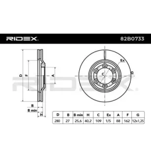 Disque de frein pour CHEVROLET, ISUZU- 8972382730, 8973606770, 8973606771, 8973606772, 8973606780, 8979488040