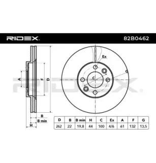 Disque de frein pour RENAULT- 7700802232, 7700841563, 7701204300, 7701204495, 7701204499, 7701205085, 7701205228, 7701205840