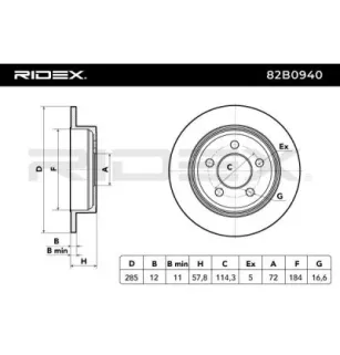 Disque de frein pour JEEP- 52128411AA, 52128411AB, K52128411AA, K52128411AB