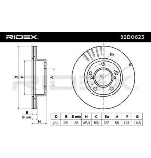 Disque de frein pour TOYOTA- 4351205010, 4351205020 4351220500