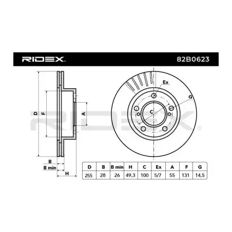 Disque de frein pour TOYOTA- 4351205010, 4351205020 4351220500