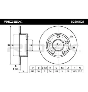 Disque de frein pour AUDI, VAG VW- 4B0615601