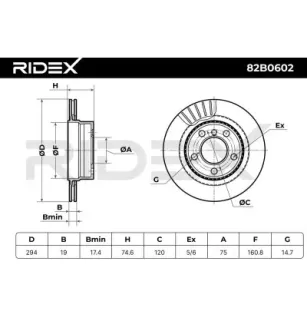 Disque de frein pour BMW- 34216754137, 34216766219, 34216794303, 6754137, 6766219, 6794303