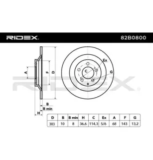 Disque de frein pour HONGQI, MAZDA MAZDA (CHANGAN)- KD5H26251