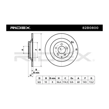 Disque de frein pour HONGQI, MAZDA MAZDA (CHANGAN)- KD5H26251