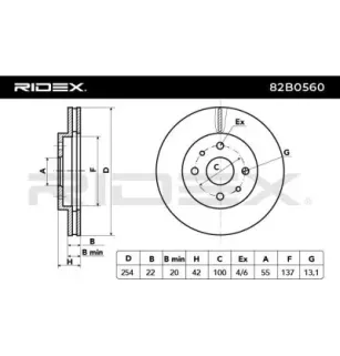 Disque de frein pour DAIHATSU- 43512B1030 43512B1030000