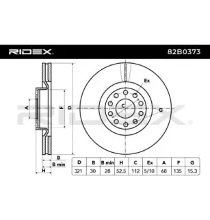 Disque de frein pour AUDI- 4B3615301