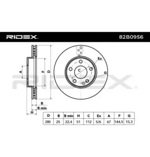 Disque de frein pour MERCEDES-BENZ- 2464210012, 246421001207, 2464211112, A2464210012, A246421001207, A2464211112