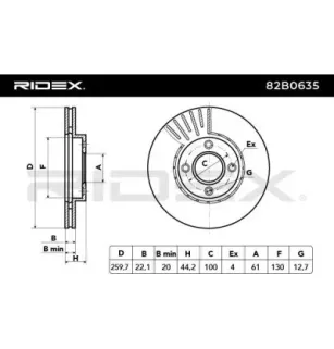 Disque de frein pour NISSAN- 402061HA0A 402061HA0B