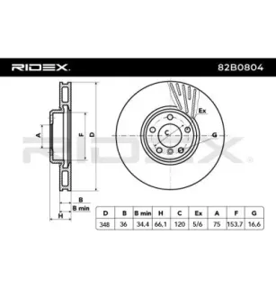 Disque de frein pour BMW- 34116785670, 34116898730, 6785670 6898730