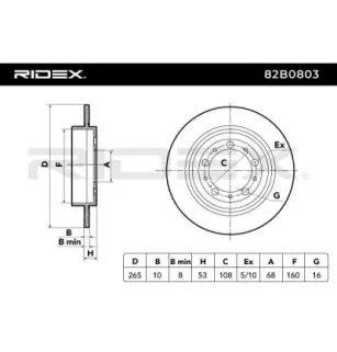 Disque de frein pour VOLVO- 1359290, 13592902 271895