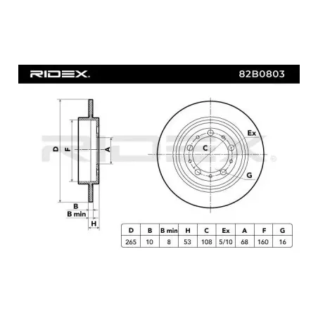 Disque de frein pour VOLVO- 1359290, 13592902 271895