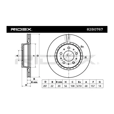 Disque de frein pour VOLVO- 1359020, 1359908, 13599089, 270878 2708782