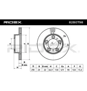 Disque de frein pour PORSCHE VAG- 986351401