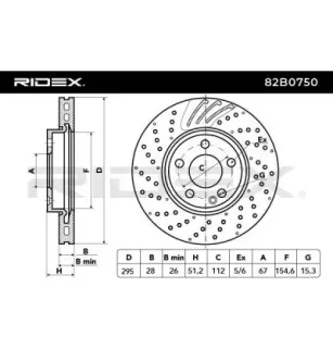 Disque de frein pour MERCEDES-BENZ- 2464212512, 246421251207, A2464212512 A246421251207