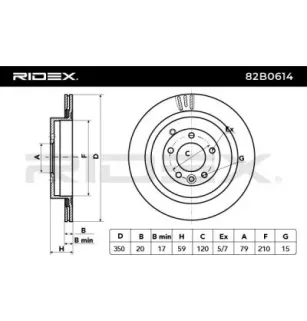 Disque de frein pour LAND ROVER, ROVER- SDB000642, SDB000643, SDB000644, SDB000645 SDB000646